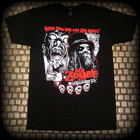 ROB ZOMBIE -  T-Shirt - Human Blood Keeps Them Alive